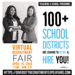 DIVERSITY in Ed Supports Teachers and Schools with Virtual Teacher Recruitment Fair on April 15, 2020