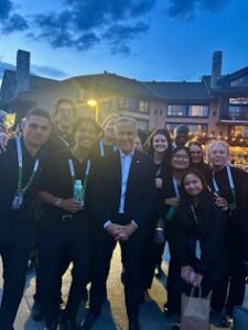 Mount Royal University student Gerardo Soriano, pictured on the left beside Prime Minister Mark Carney, was among the students who helped support the G7 Summit.